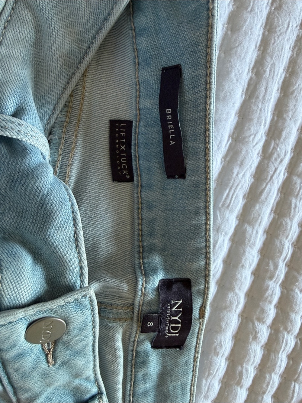 NYDJ Light Blue Denim Bermuda Shorts Size 8